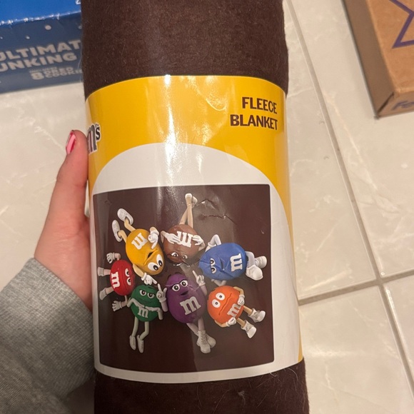 M&M'S Other - M&M'S Fleece Blanket with Colorful Characters